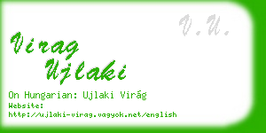 virag ujlaki business card